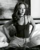 A Black White Picture of Leah Remini