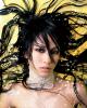 A strange coiffure of Ayumi Hamasaki