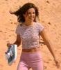 Ada Nicodemou on a beach