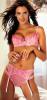 Alessandra Ambrosio in pink lingerie