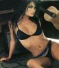Alessia Ventura in black bikini