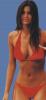 Alessia Ventura in red bikini