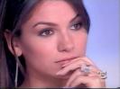 Alessia Ventura with fingers on lips