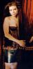 Amber Benson Holding The Curtain