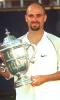 Andre Agassi With The Trophy