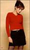 Anna Friel In Red Black