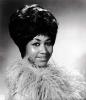 Aretha Franklin Wearing A Furry Top