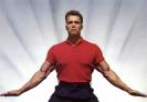 Arnold Schwarzenegger Wearing Red Shirt