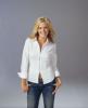 Ashlee Simpson Wearing White Shirt Blue Jeans