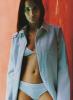 Astrid Munoz in blue