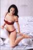 Aubrey Miles Wearing Maroon Panty Bra