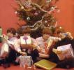 Beatles With Christmas tree