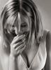 Black and white pic of Lisa Faulkner