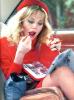 Britt in a car