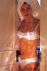 Brooke in white bra and panty
