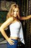 Carmen Electra in a white blouse