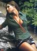 Carolina Ardohain in green blouse