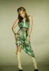 Christina Milian wearing a beautiful green dress