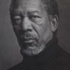 Closeup of Morgan Freeman