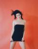 Courteney Cox in a black dress