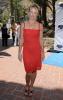 Cynthia Watros in a red dress