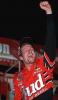 Dale Earnhardt celebrating his Win