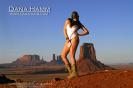 Dana Hamm around a scenery Dana Hamm around a scenery