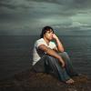 Daniel Bedingfield thinking near beach