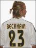 David Beckham back posing