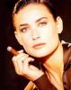Demi Moore smoking a cuban cigar
