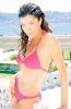 Deniz Akkaya in a pink lingerie
