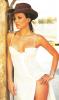 Dimitra Matsouka in a white dress
