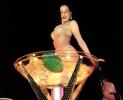 Dita Von Teese in a gigantic tequila glass