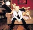 Dixie Chicks on sofa