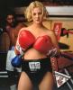 Drew Barrymore in boxing equipment