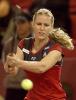 Elena Dementieva hiting a ball