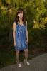 Elizabeth Reaser in a blue dress