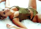 Ellen Roche In Green Bikini