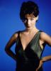 Emily Lloyd in a green dress