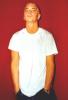 Eminem with red background