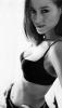 Estelle Skornik wearing black bikini