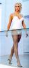 Faye Tozer in a white lingerie
