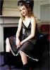 Fearne Cotton Posing In Black White Dress