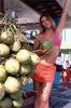 Fernanda Lima Posing With A Coconut