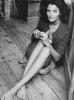 Helena Christensen Sitting Pose