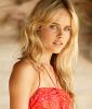 Isabel Lucas in red dress