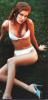 Isla Fisher in white bikini