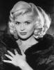 Jayne Mansfield in a black coat