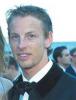 Jenson Button wearing tie coat