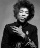 Jimi Hendrix Smiling Smoking